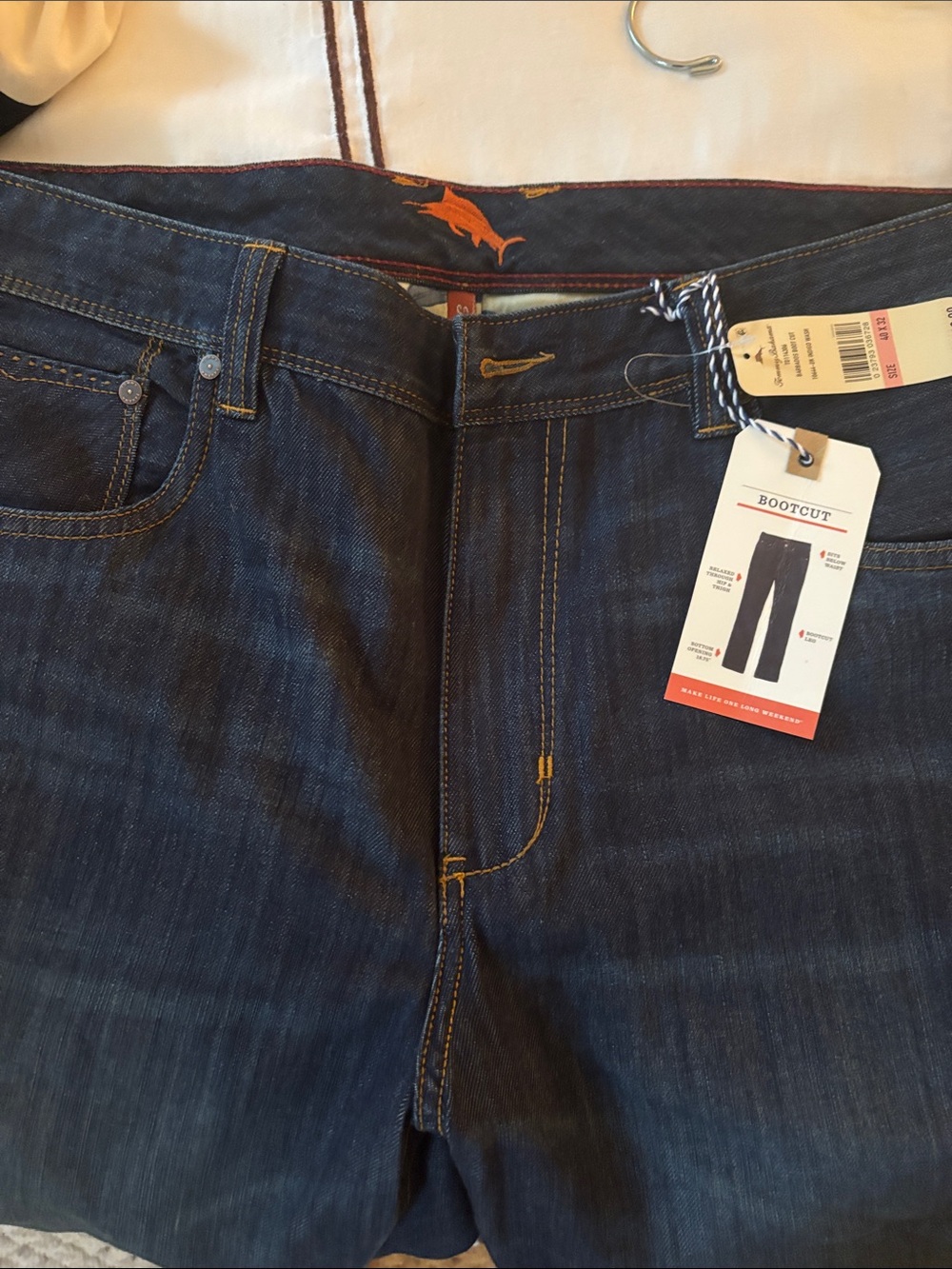 Tommy Bahama Dark Blue Bootcut Jeans
